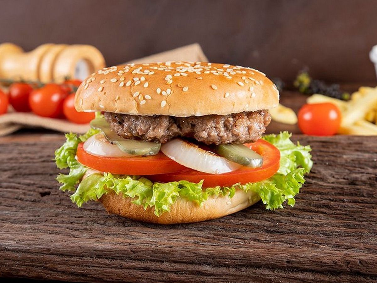 Plain jumbo burger
