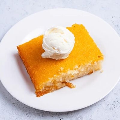 Piece Plain Basbousa And Ice
