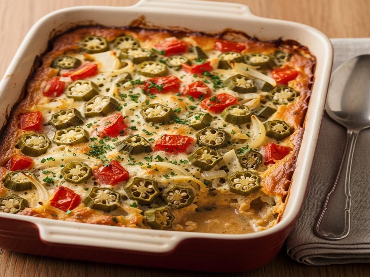 Plain Okra Casserole