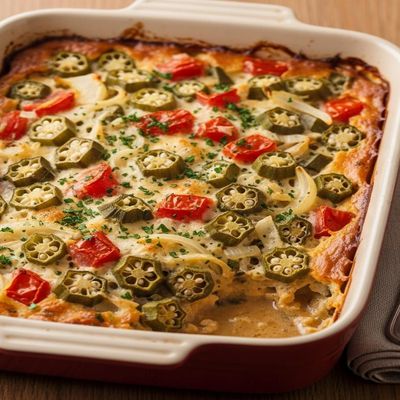 Plain Okra Casserole