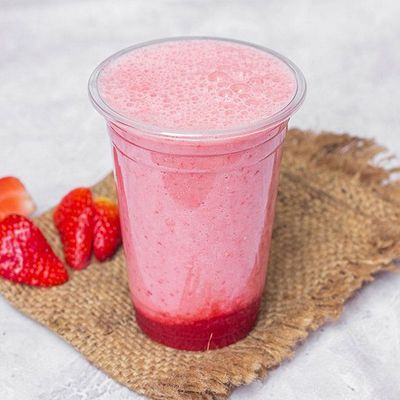 Strawberry Juice with Milk