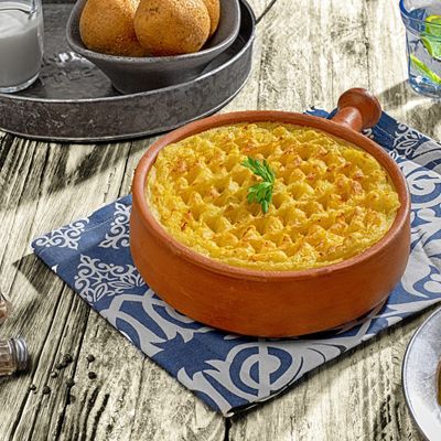 Potato Puree Tray With Minced Meat