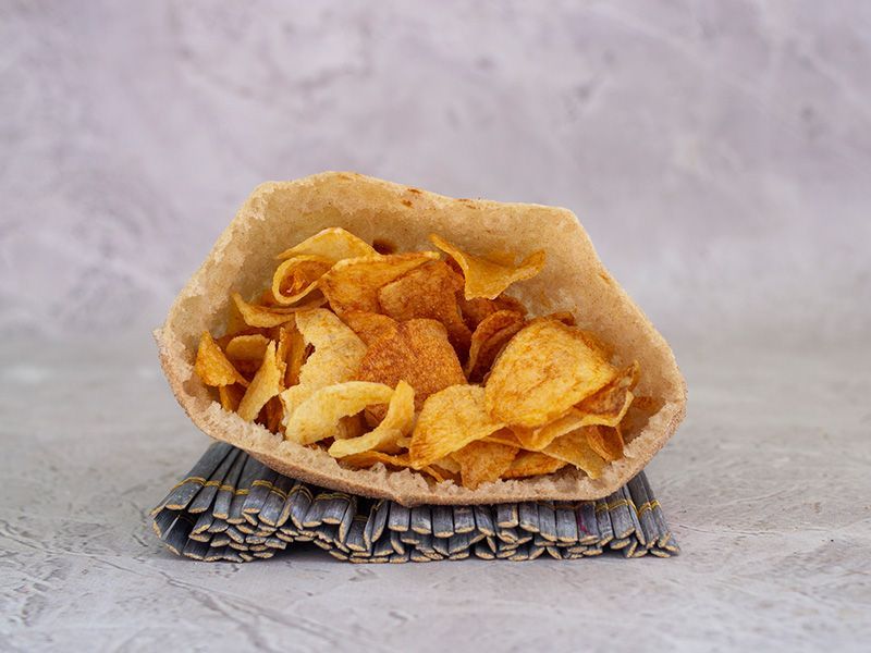 Potato Chips and Mayonnaise Sandwich