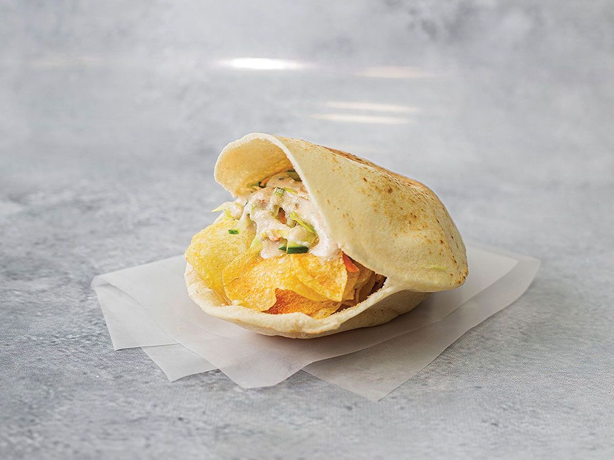 Potato with Baba Ghanoush Sandwich