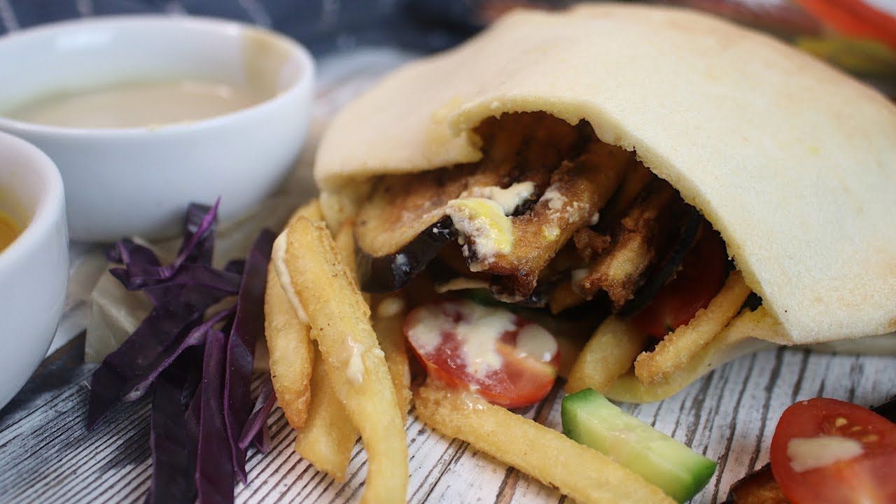 Potato With Eggplants Sandwich