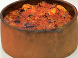 Potatoes With Meat Pottery Casserole
