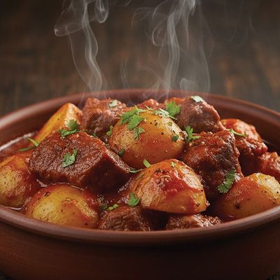 بطاطس مع لحم