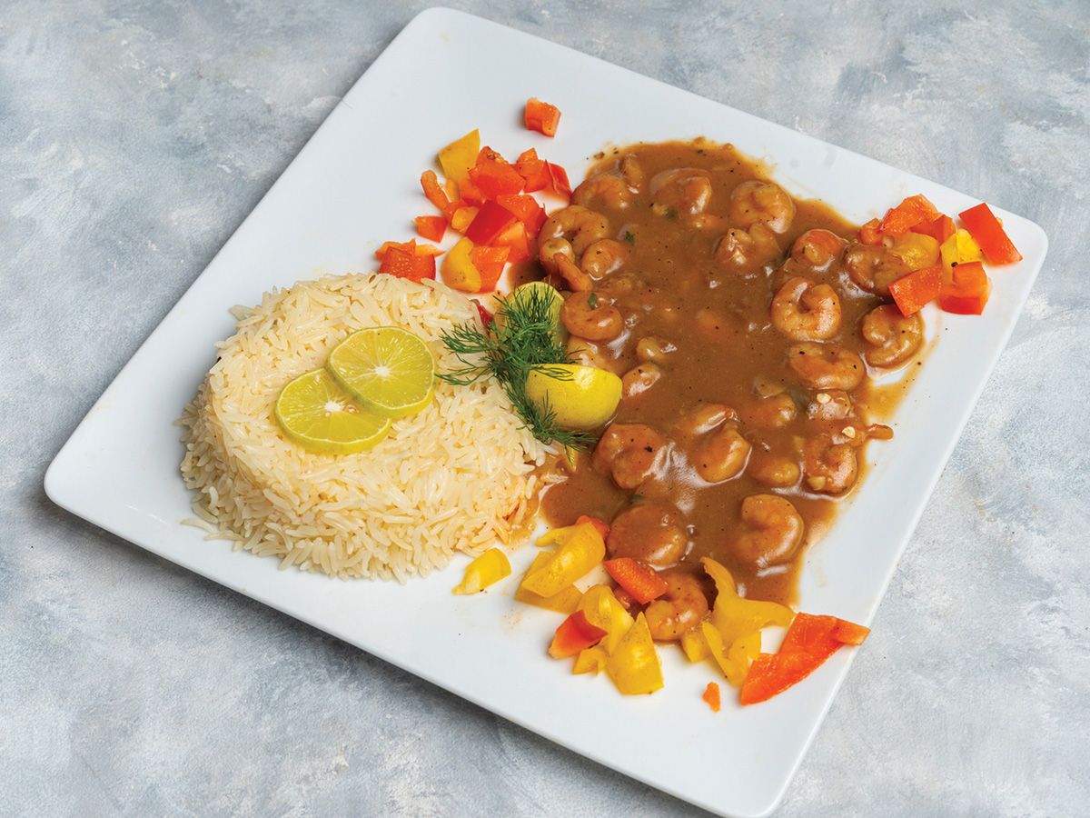 Prawns With Brown Sauce