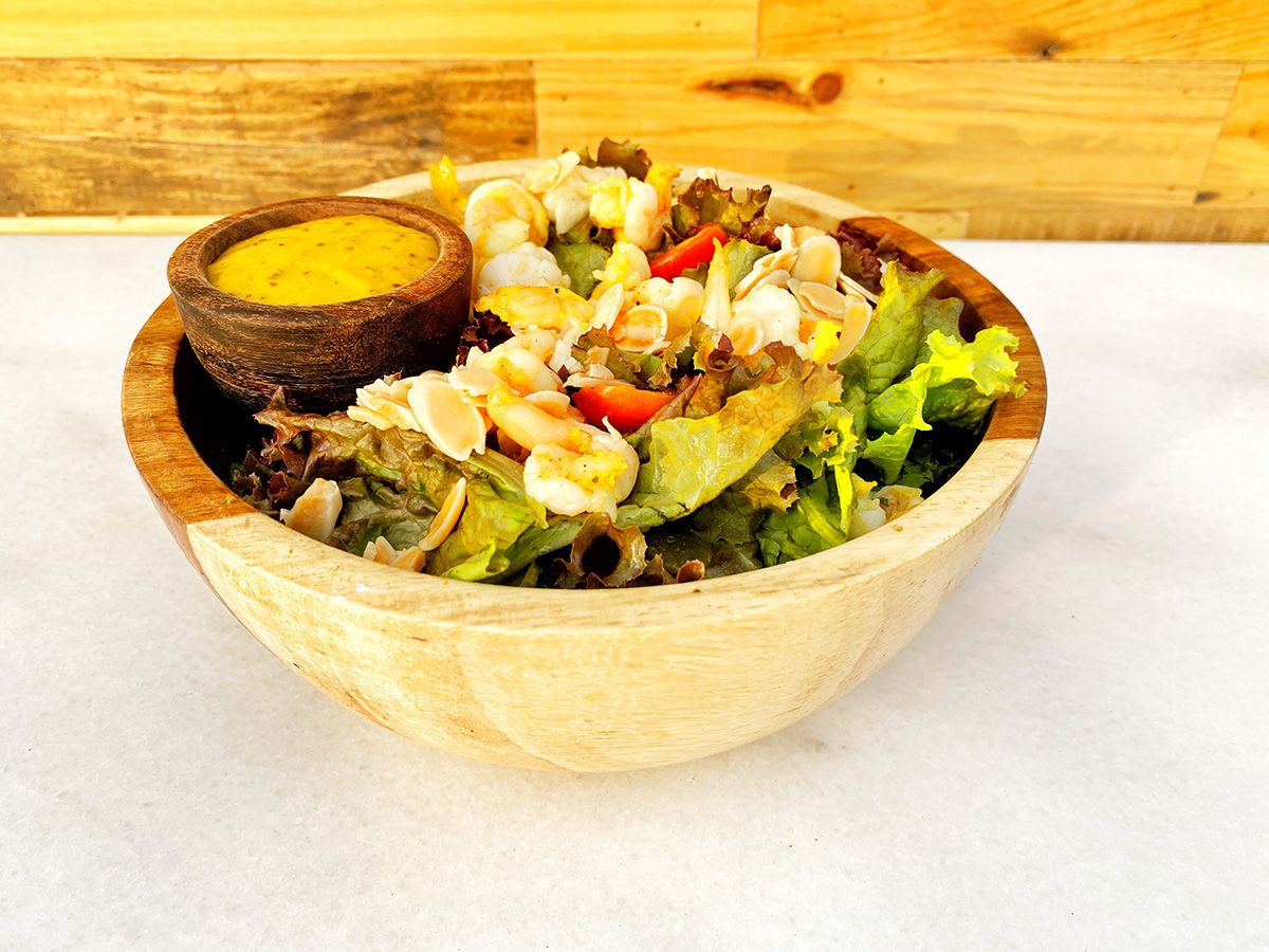 Honey Garlic Shrimp Salad