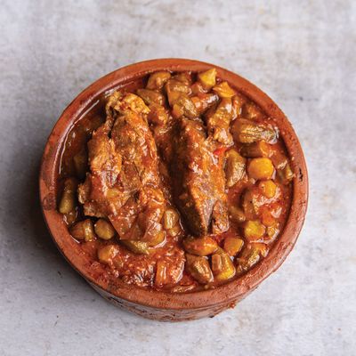 طاجن بامية باللحم