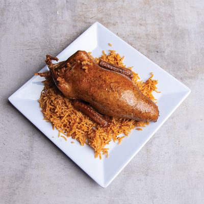 حمام محشي بالأرز فردي