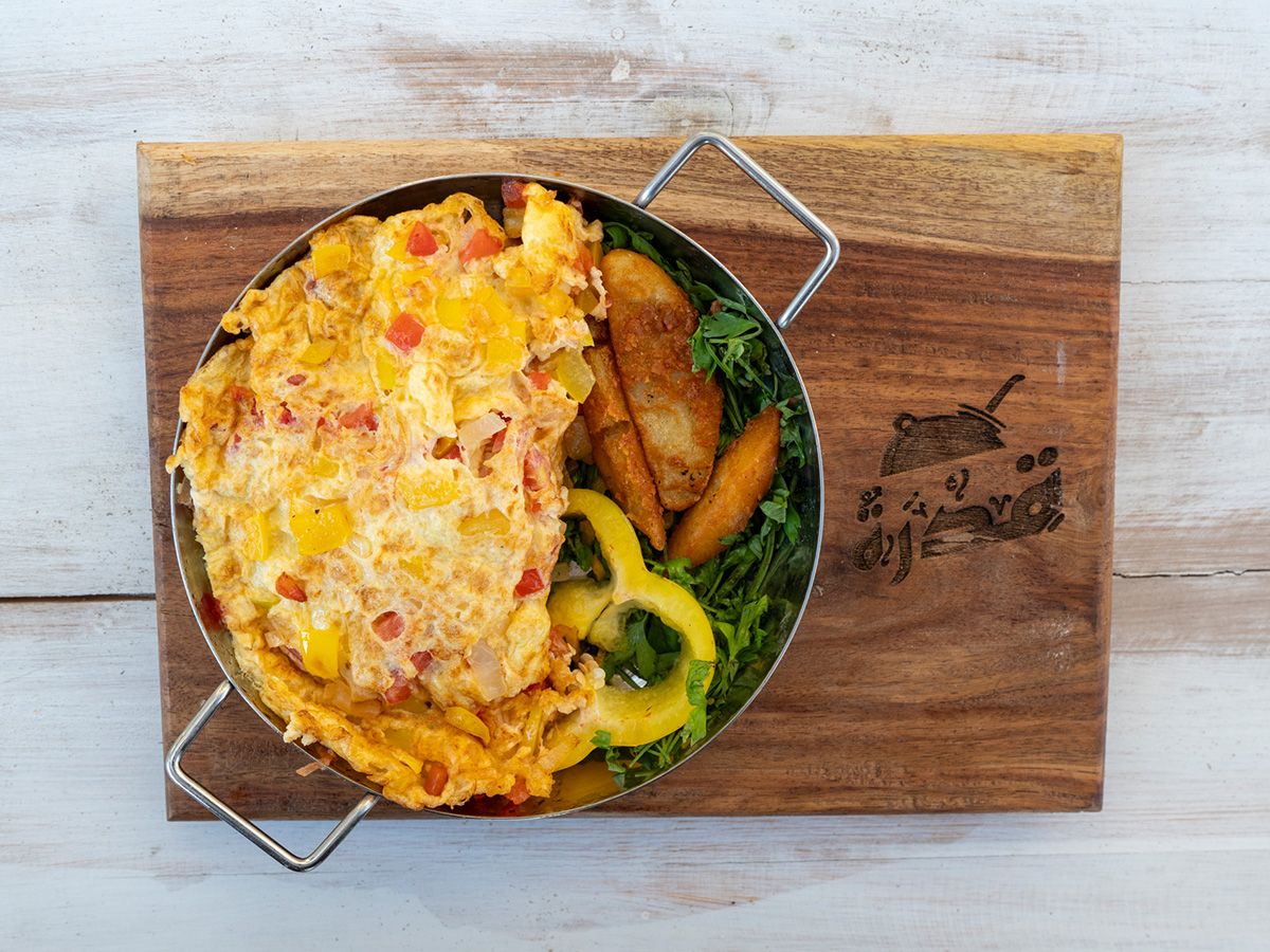 Omelette With Vegetables Platter