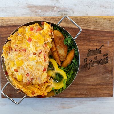 Omelette With Vegetables Platter