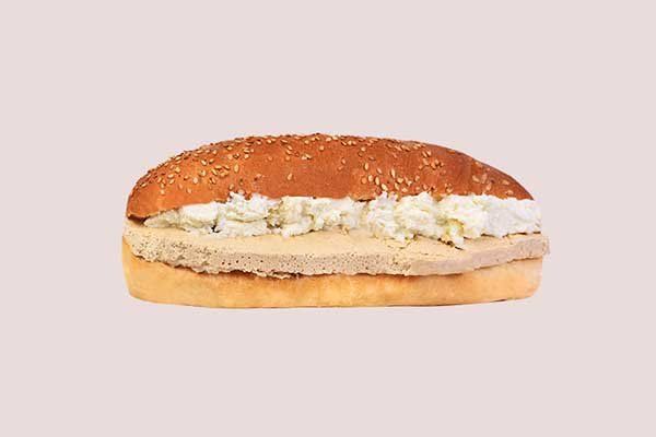 Qeshta with Halawa sandwich