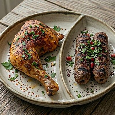 Quarter Chicken + Quarter Kofta