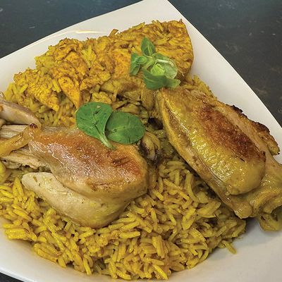 Quarter chicken breast mandi