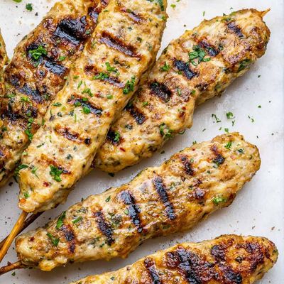 Quarter Chicken Breast With Kofta, Rice And Sauce