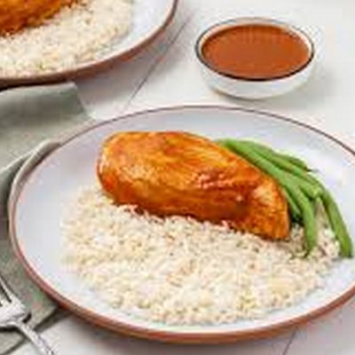 Quarter Chicken Breast With Rice