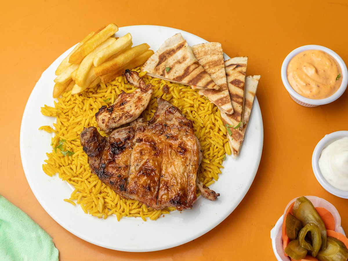 Quarter Grilled Chicken With Rice - Thigh