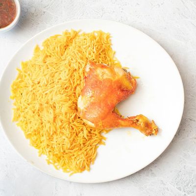 ربع مندي دجاج مع أرز