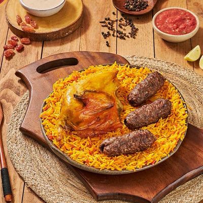 1/4 Chicken Mandi with 1/8 Kilo Kofta And Rice