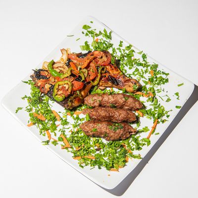 Quarter chicken and eighth kofta
