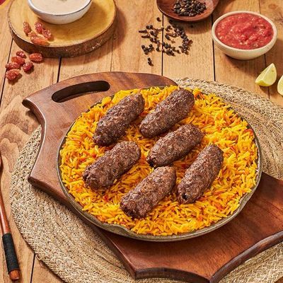 Quarter kilo of kofta with rice