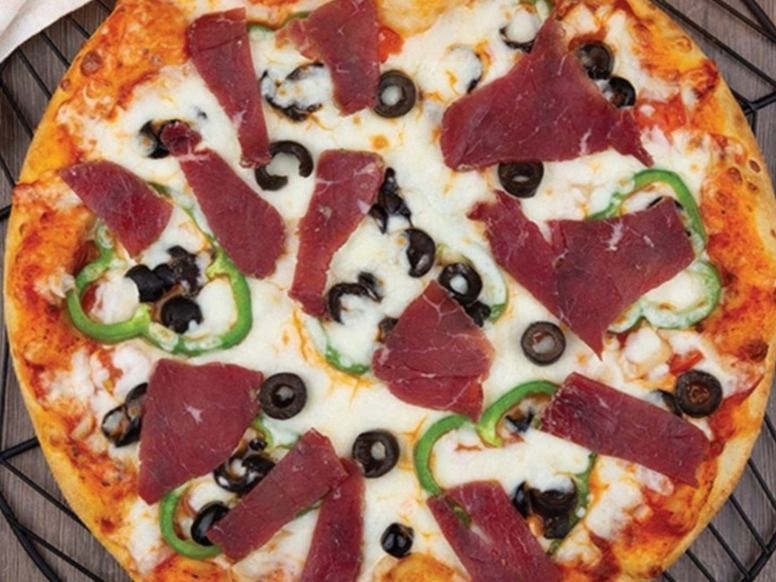 Quattrobeef pizza