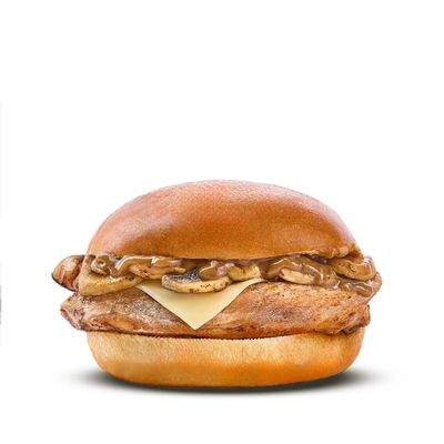 Quick Chicken Mushroom Burger