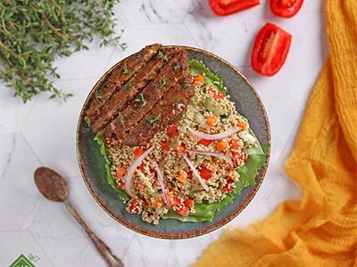 Burger Quinoa Salad