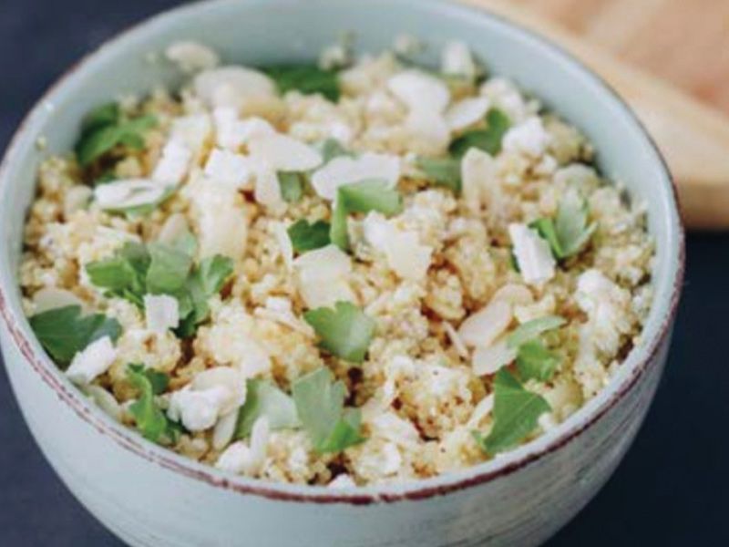 quinoa with almond salad