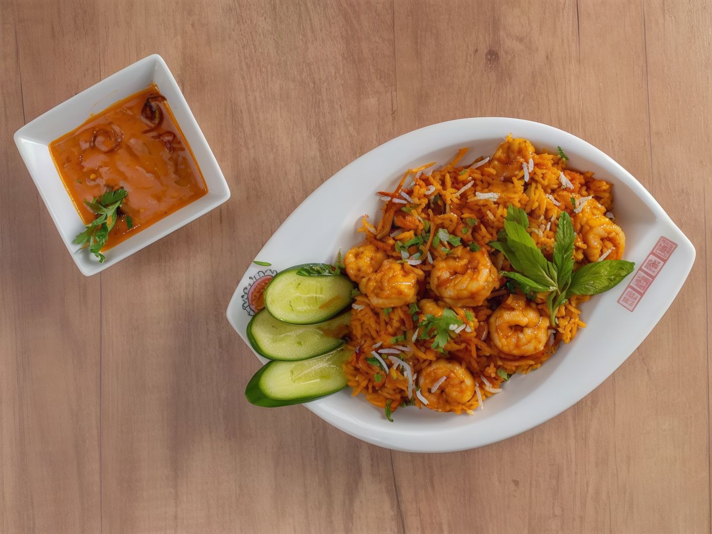RI04- Biryani Shrimp Rice In Indian Style