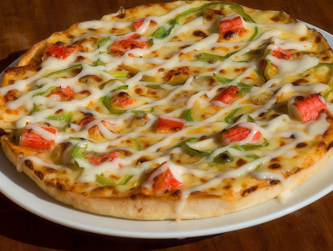 Seafood Ranch Pizza