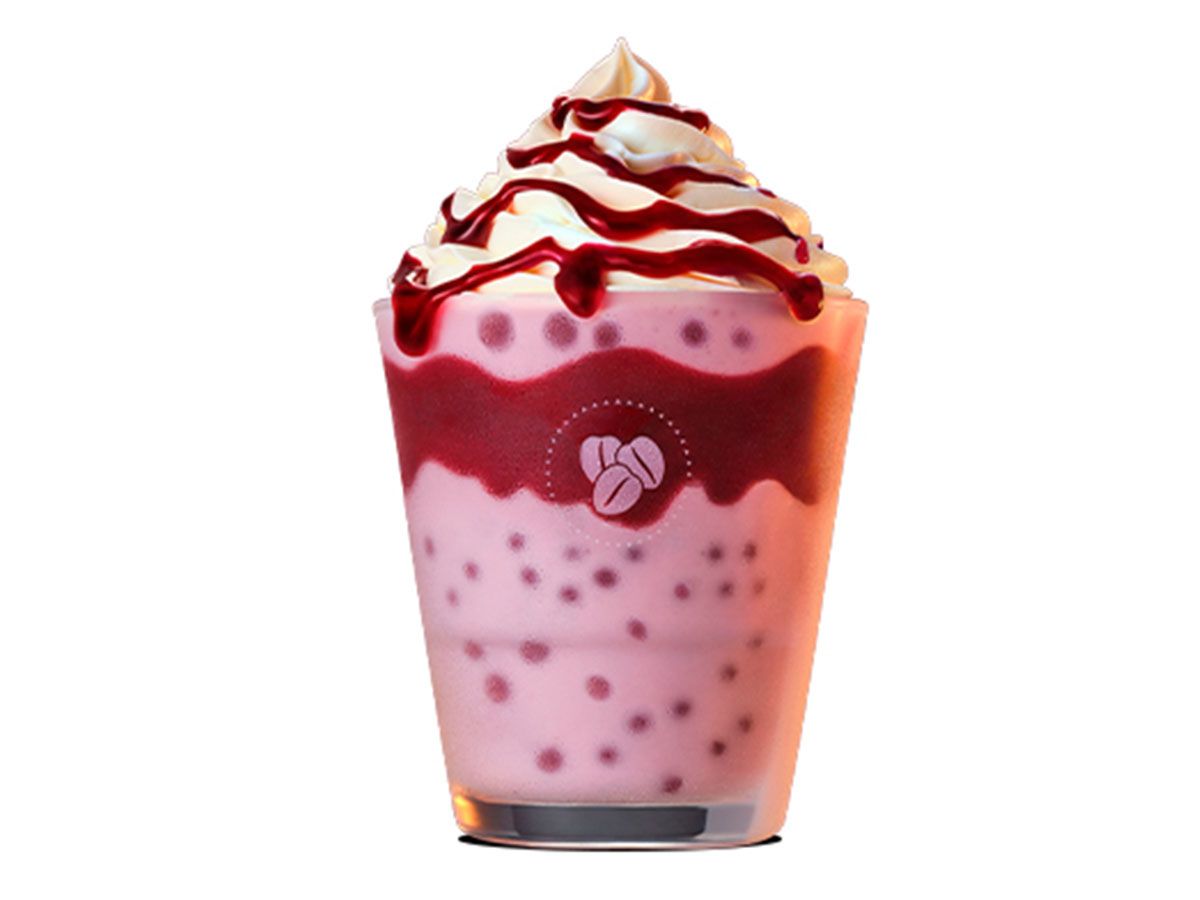 Raspberry Bubble Frappe