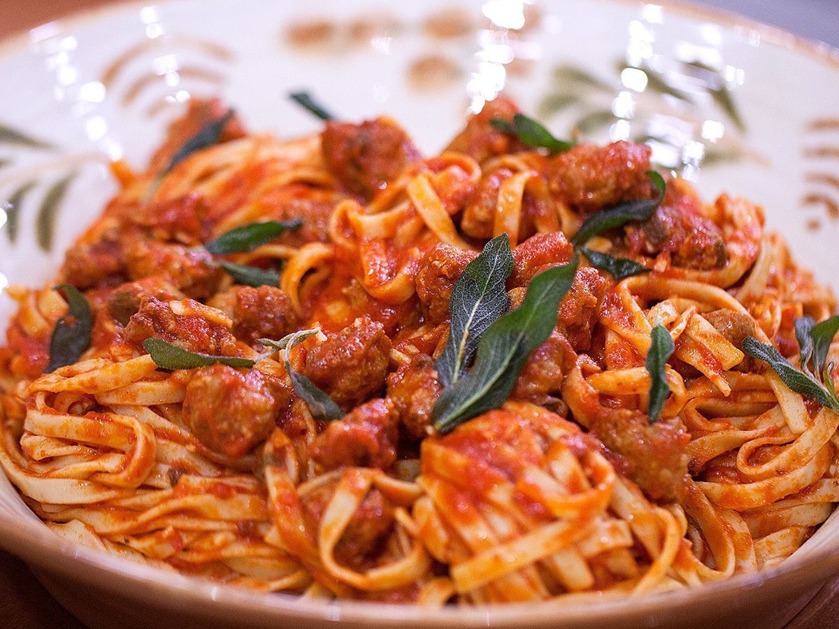 Red Sauce Meat Shawarma Pasta