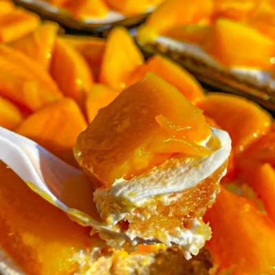 Rice Pudding And Basbousa And Konafa And Qeshta And Mango And Nuts