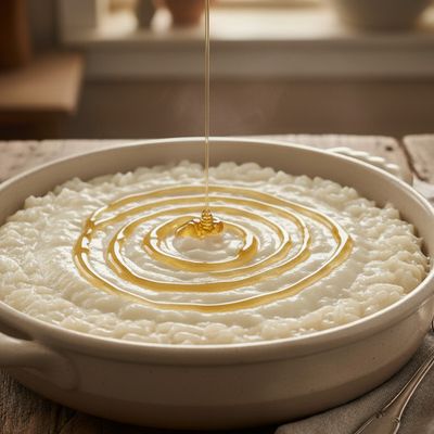 Rice Pudding With Qeshta And Honey