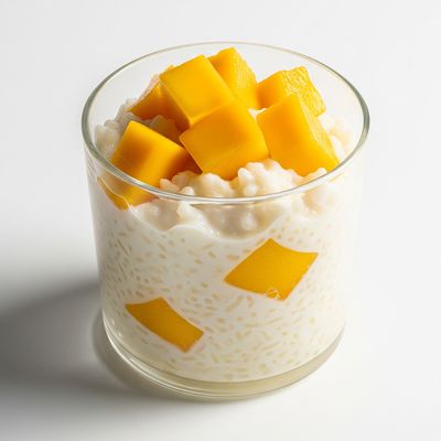 Rice Pudding With Mango Chunks