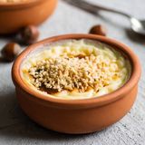 Rice Pudding With Banana And Nuts + Ice