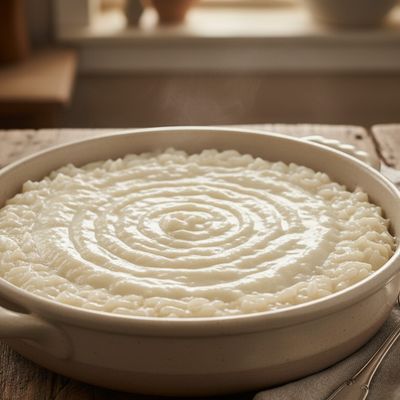 Rice Pudding With Plain Qeshta