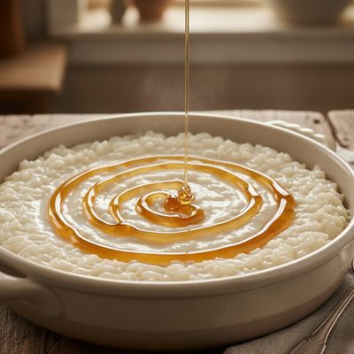Rice Pudding With Plain Honey