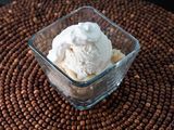Rice pudding with ice cream