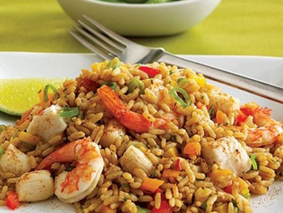 Rice with shrimp and calamari