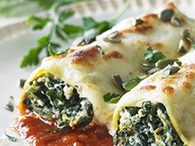 Ricotta Cheese And Spanish Cannelloni