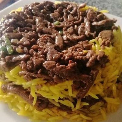 Alexandrian Liver with Spiced Basmati Rice