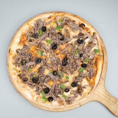 Roast Beef Oriental pizza