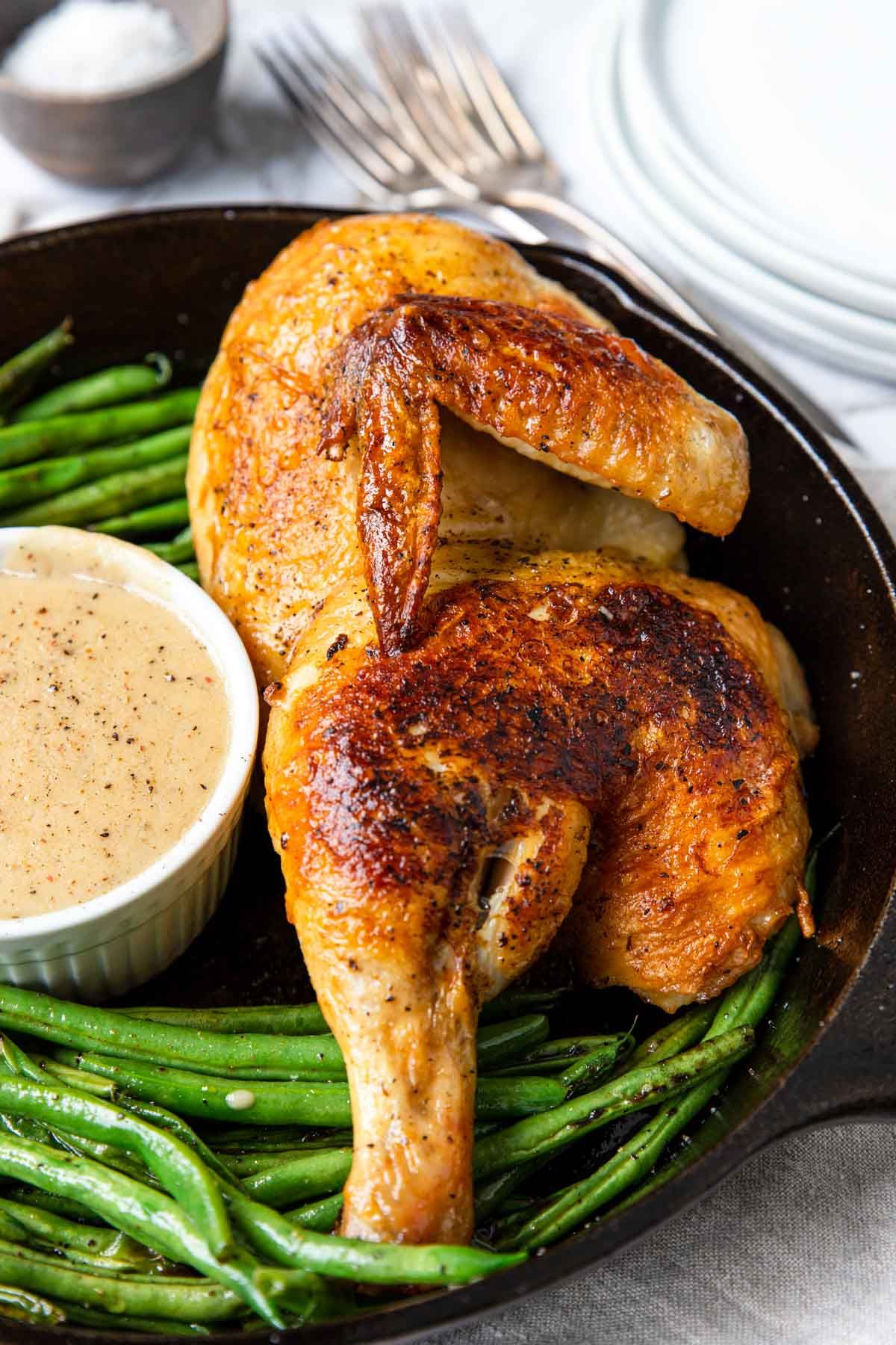 Half Grilled Chicken In The Oven