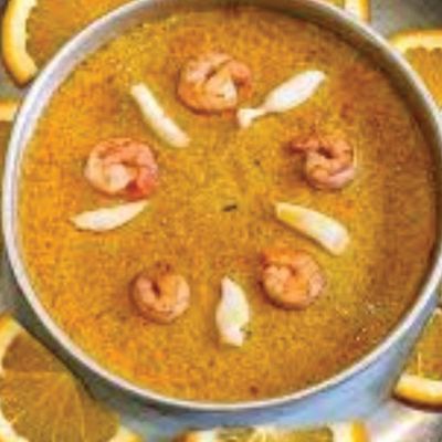 Roe Soup With Shrimp