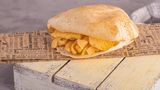 French Fries With Roumi Cheese Sandwich