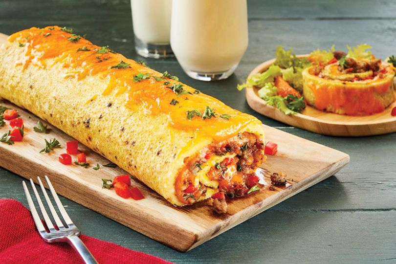 Salami Wrap Omelette